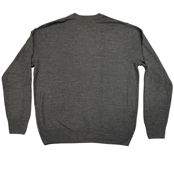 Dockers Mens Large Gray Colorblock Pullover Sweater Long Sleeve Crew Neck Office - Picture 2 of 10